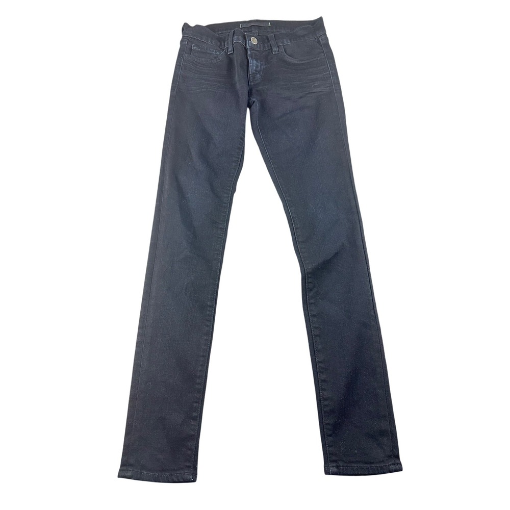 J Brand 941 Jett Jeans Women 25 Black Slim Denim Stretch USA Made Modern Urban
